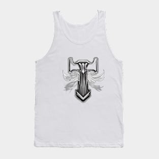 Majestic Winged Hammer Graphic Tee Design No. 579 Tank Top